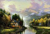 Thomas Kinkade Simpler Times I painting